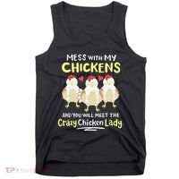 Backyard Crazy Chicken Lady Wo Farmer Tank Top thumb 0