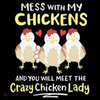 Backyard Crazy Chicken Lady Wo Farmer Tank Top thumb 6