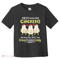 Backyard Crazy Chicken Lady Wo Farmer Toddler T-Shirt thumb 0