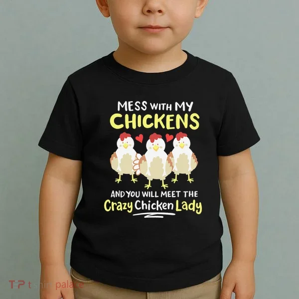 Backyard Crazy Chicken Lady Wo Farmer Toddler T-Shirt