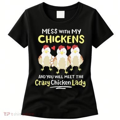 Backyard Crazy Chicken Lady Wo Farmer Women's T-Shirt