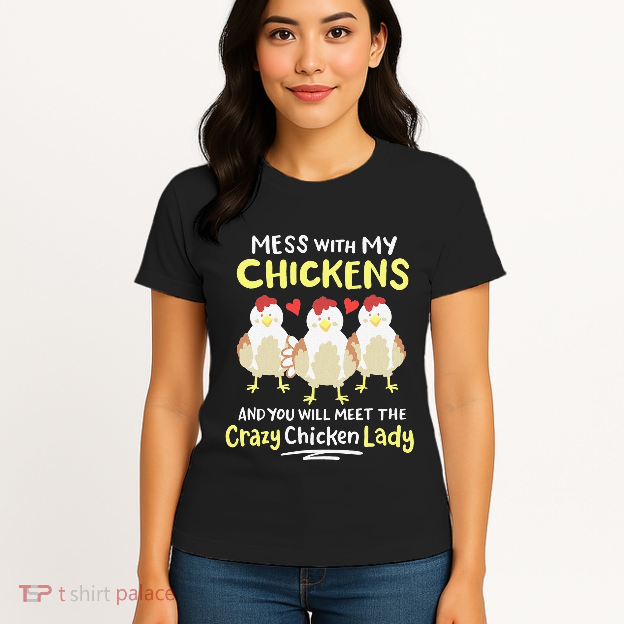 Backyard Crazy Chicken Lady Wo Farmer Women's T-Shirt