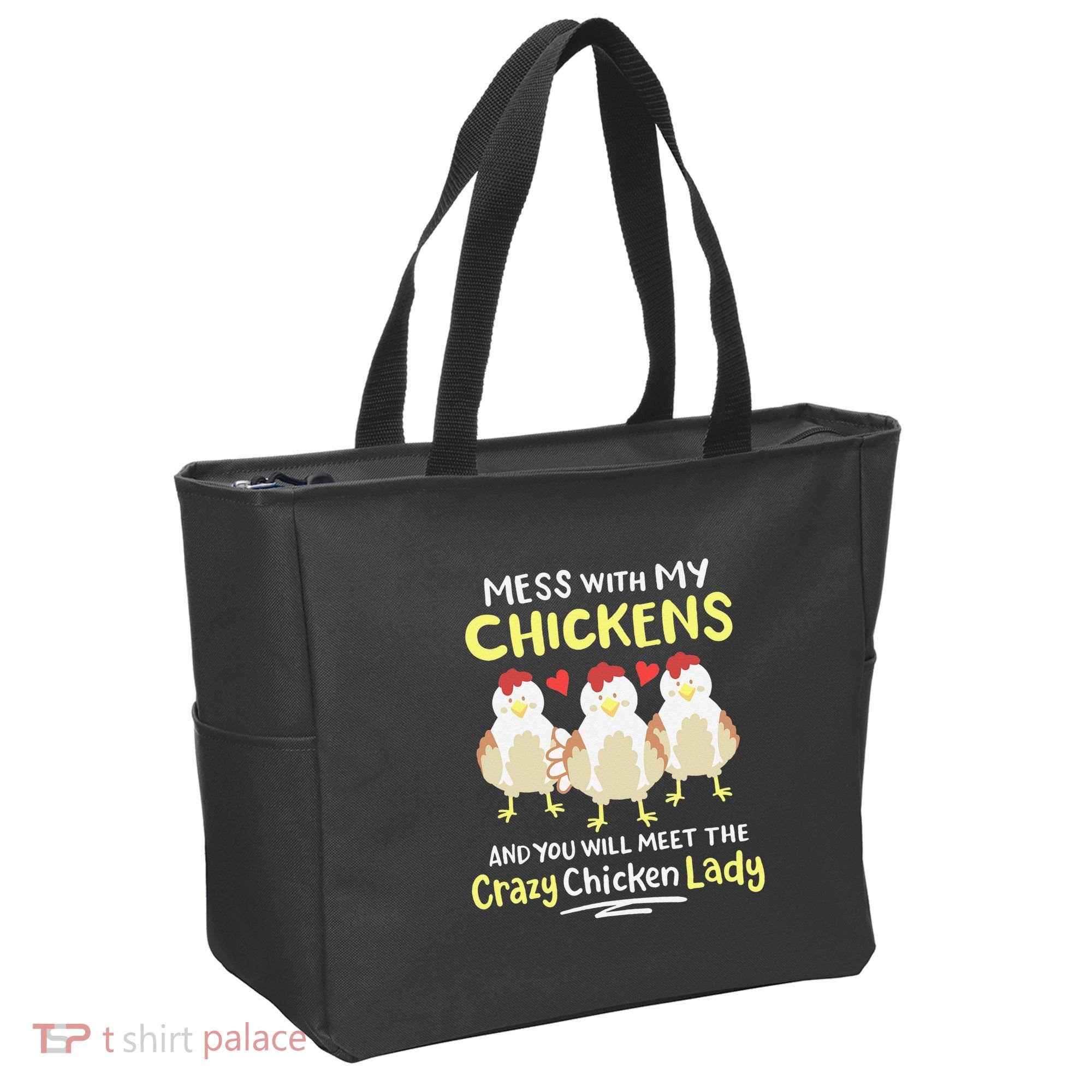 Backyard Crazy Chicken Lady Wo Farmer Tote Bag