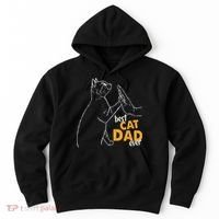 Best Cat Dad Ever Cat Daddy Father Cat Lovers Cat Dad Cute Gift Hoodie thumb 0