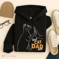 Best Cat Dad Ever Cat Daddy Father Cat Lovers Cat Dad Cute Gift Hoodie thumb 4