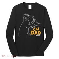 Best Cat Dad Ever Cat Daddy Father Cat Lovers Cat Dad Cute Gift Long Sleeve Shirt thumb 0