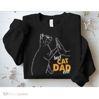Best Cat Dad Ever Cat Daddy Father Cat Lovers Cat Dad Cute Gift Sweatshirt thumb 2