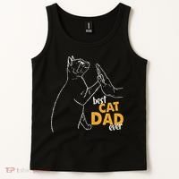 Best Cat Dad Ever Cat Daddy Father Cat Lovers Cat Dad Cute Gift Tank Top thumb 2