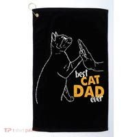Best Cat Dad Ever Cat Daddy Father Cat Lovers Cat Dad Cute Gift Golf Towel thumb 0