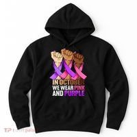 Breast Cancer Domestic Violence Awareness Purple Hoodie thumb 0