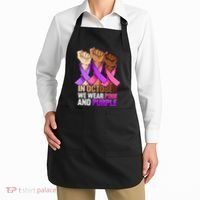Breast Cancer Domestic Violence Awareness Purple Apron thumb 2