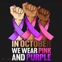 Breast Cancer Domestic Violence Awareness Purple Mousepad thumb 1
