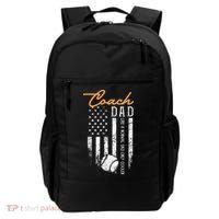 Baseball Coach Dad Like A Normal Dad Only Cooler USA Flag Backpack thumb 0