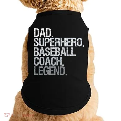 Baseball Coach Dad Doggie Tank