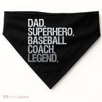 Baseball Coach Dad USA-Made Doggie Bandana thumb 0