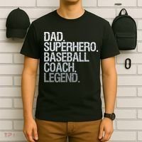 Baseball Coach Dad T-Shirt thumb 6