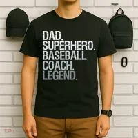 Baseball Coach Dad T-Shirt thumb 6