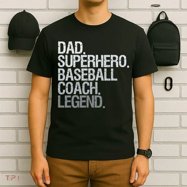 Baseball Coach Dad T-Shirt