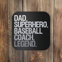Baseball Coach Dad Coaster thumb 0