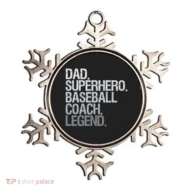 Baseball Coach Dad Ornament