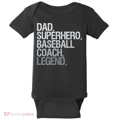 Baseball Coach Dad Baby Bodysuit