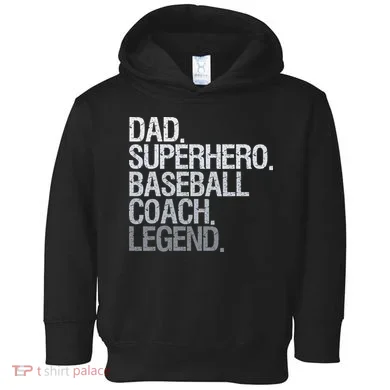 Baseball Coach Dad Toddler Hoodie
