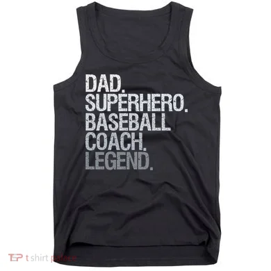 Baseball Coach Dad Tank Top