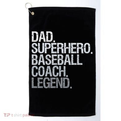 Baseball Coach Dad Golf Towel