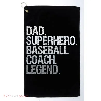 Baseball Coach Dad Golf Towel