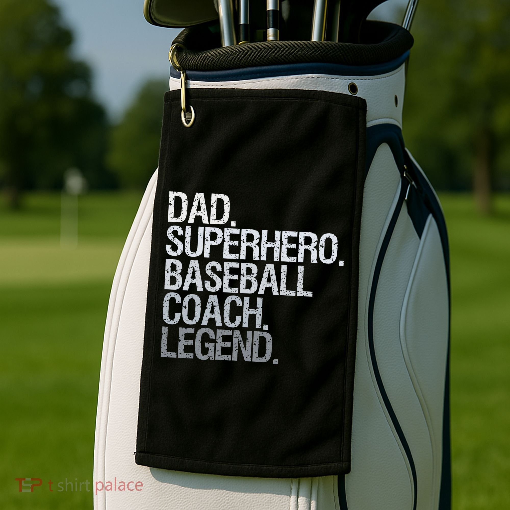 Baseball Coach Dad Golf Towel