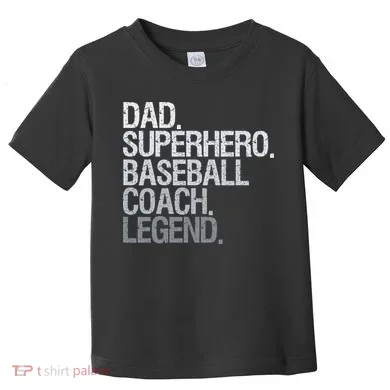 Baseball Coach Dad Toddler T-Shirt