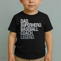 Baseball Coach Dad Toddler T-Shirt thumb 2
