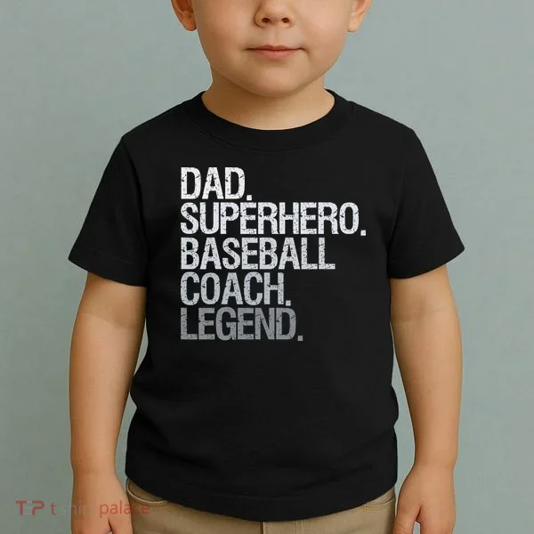 Baseball Coach Dad Toddler T-Shirt