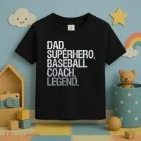 Baseball Coach Dad Toddler T-Shirt thumb 3