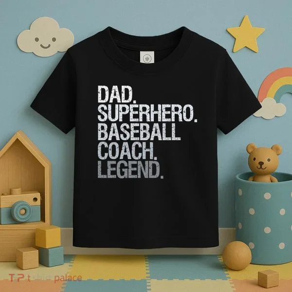 Baseball Coach Dad Toddler T-Shirt