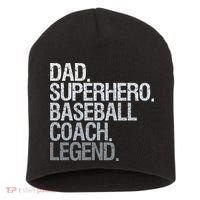 Baseball Coach Dad Short Acrylic Beanie thumb 0