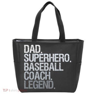 Baseball Coach Dad Tote Bag