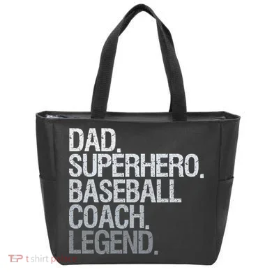 Baseball Coach Dad Tote Bag