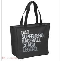 Baseball Coach Dad Tote Bag thumb 2