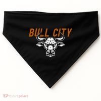 Bull City Durham Nc 919 North Carolina Bull Head USA-Made Doggie Bandana thumb 0