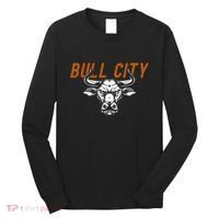 Bull City Durham Nc 919 North Carolina Bull Head Long Sleeve Shirt thumb 0