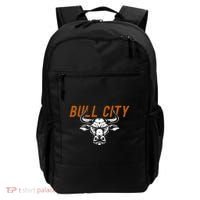 Bull City Durham Nc 919 North Carolina Bull Head Backpack thumb 0