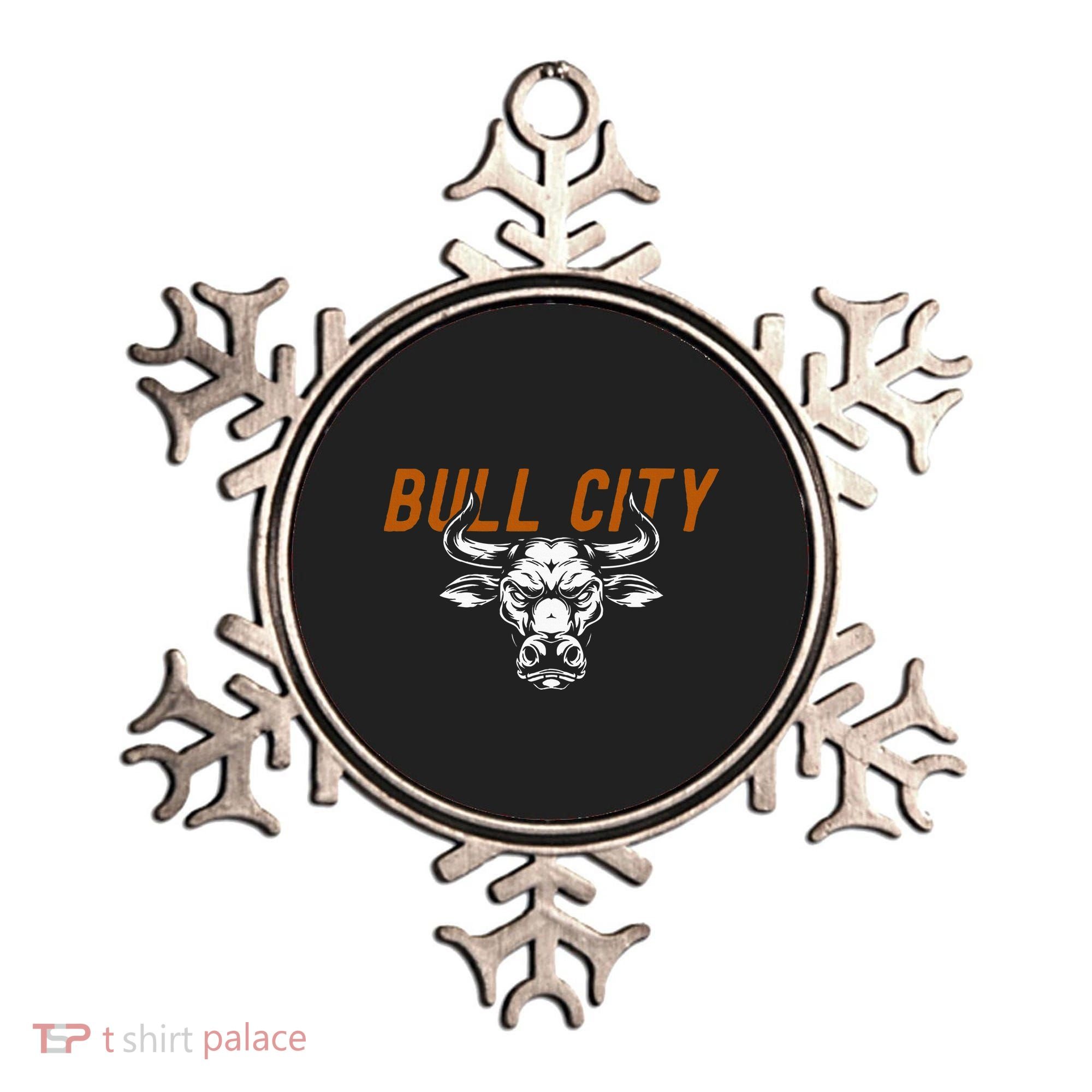 Bull City Durham Nc 919 North Carolina Bull Head Ornament