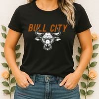 Bull City Durham Nc 919 North Carolina Bull Head Women's T-Shirt thumb 2