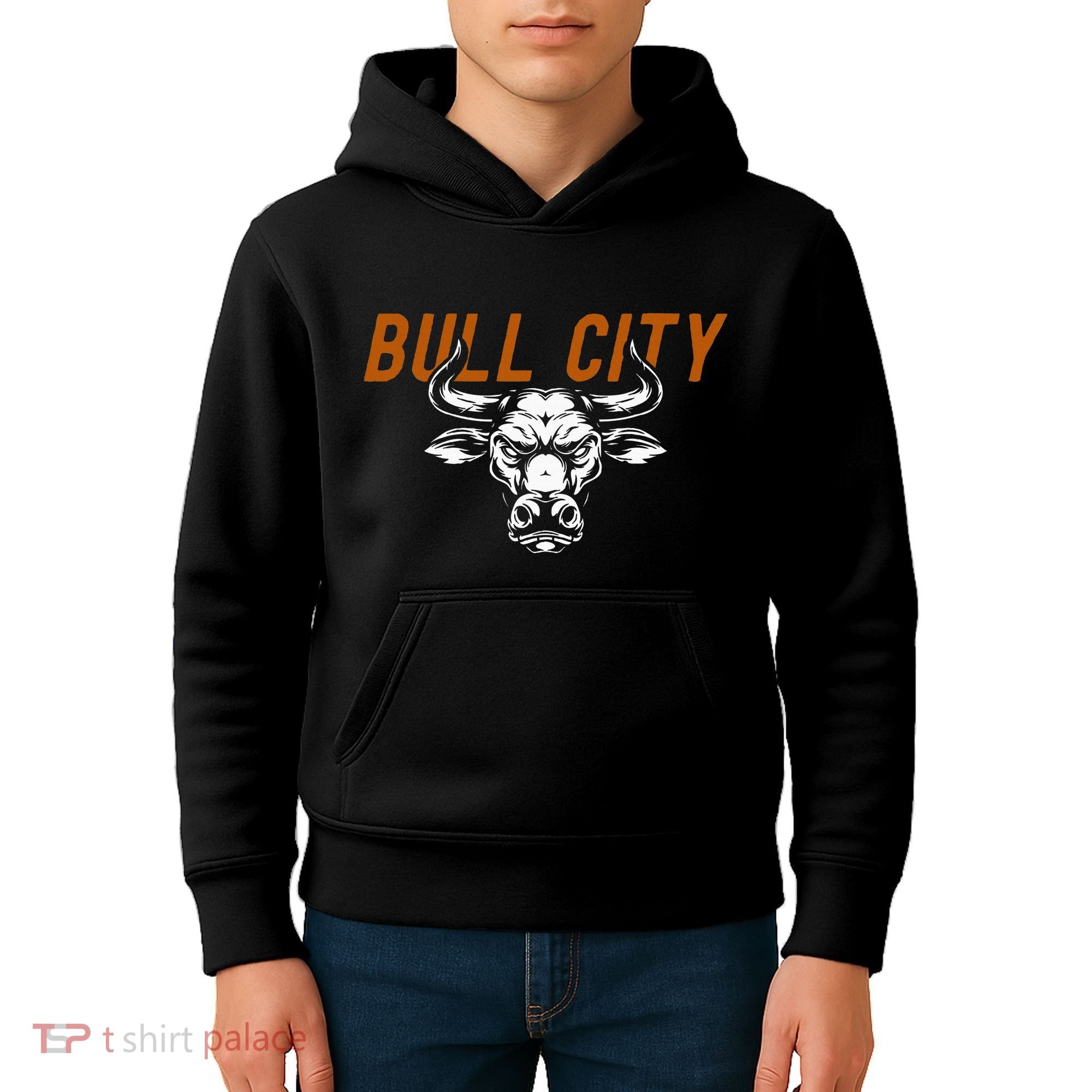 Bull City Durham Nc 919 North Carolina Bull Head Kids Hoodie