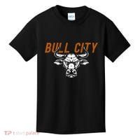 Bull City Durham Nc 919 North Carolina Bull Head Kids T-Shirt thumb 0