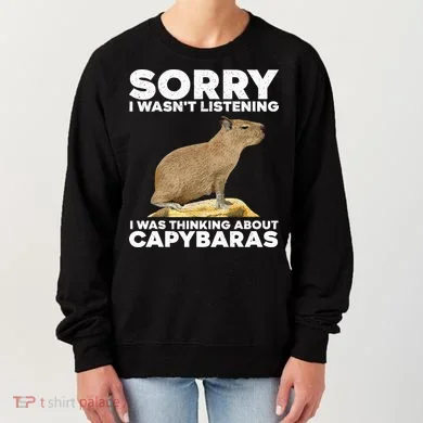 Best Capybara Design For Pet Rodent Capybara Women's Sweatshirt