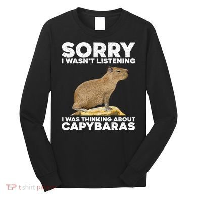 Best Capybara Design For Pet Rodent Capybara Long Sleeve Shirt