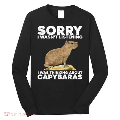 Best Capybara Design For Pet Rodent Capybara Long Sleeve Shirt