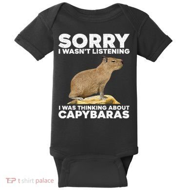 Best Capybara Design For Pet Rodent Capybara Baby Bodysuit